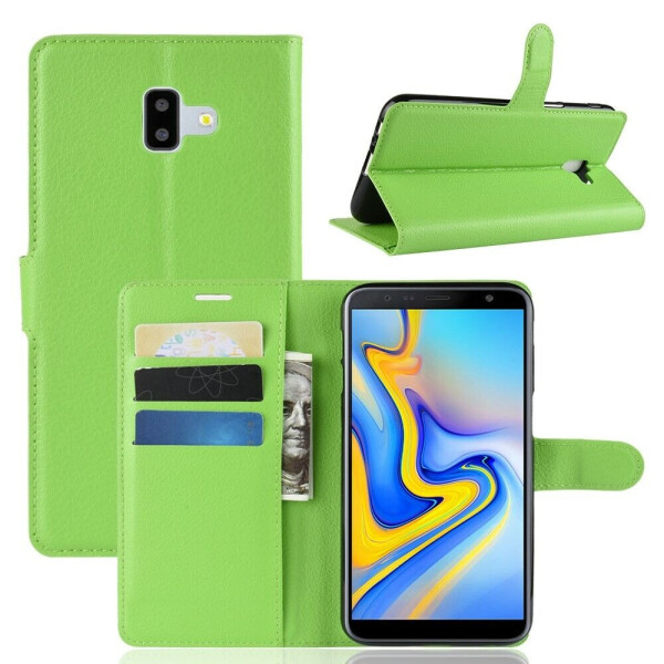 

Чехол-книжка Deexe Wallet Style для Samsung Galaxy J6+ (J610) - Green