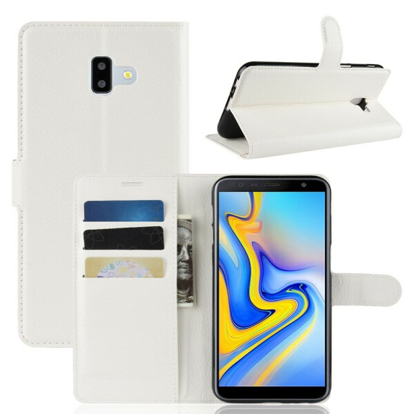

Чехол-книжка Deexe Wallet Style для Samsung Galaxy J6+ (J610) - White
