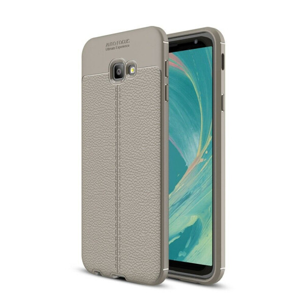 

Защитный чехол Deexe Leather Cover для Samsung Galaxy J4+ (J415) - Grey
