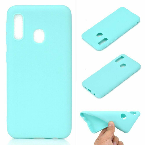 

Силиконовый (TPU) чехол Deexe Matte Case для Samsung Galaxy A20e (A202) - Baby Blue