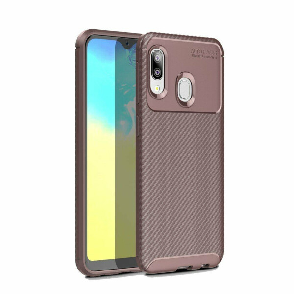 

Защитный чехол Deexe Fusion для Samsung Galaxy A20e (A202) - Brown
