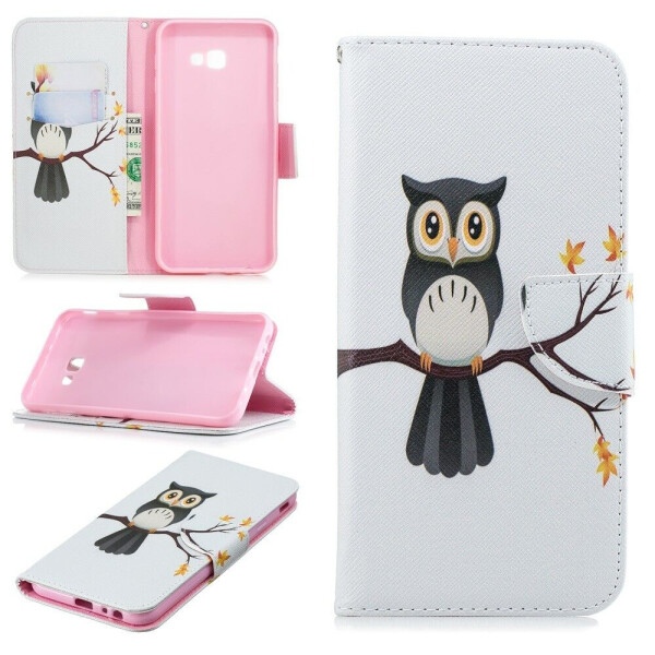 

Чехол-книжка Deexe Color Wallet для Samsung Galaxy J4+ (J415) - Owl on Branch