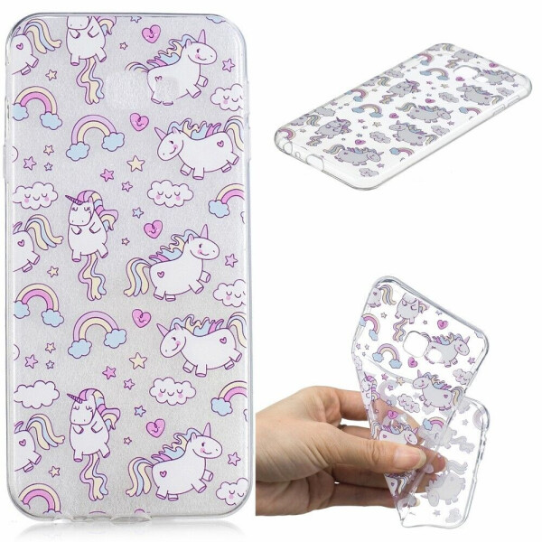 

Силиконовый (TPU) чехол Deexe Pretty Glossy для Samsung Galaxy J4+ (J415) - Lovely Unicorns