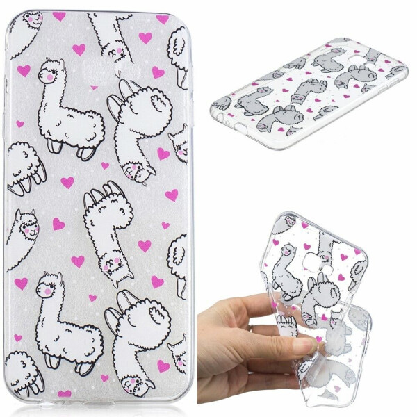 

Силиконовый (TPU) чехол Deexe Pretty Glossy для Samsung Galaxy J4+ (J415) - Alpacas