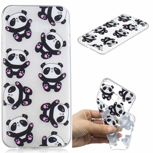 

Силиконовый (TPU) чехол Deexe Pretty Glossy для Samsung Galaxy J4+ (J415) - Cute Pandas