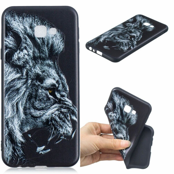 

Силиконовый (TPU) чехол Deexe Life Style для Samsung Galaxy J4+ (J415) - Lion
