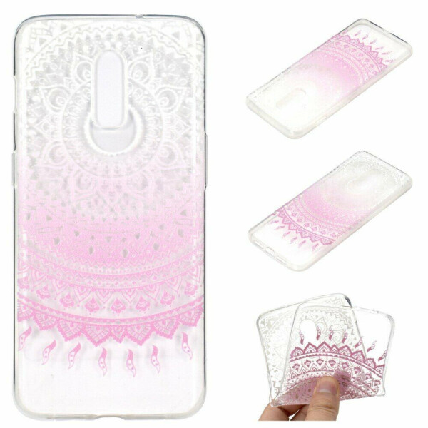 

Силиконовый (TPU) чехол Deexe Pretty Glossy для OnePlus 7 - Pink Flower
