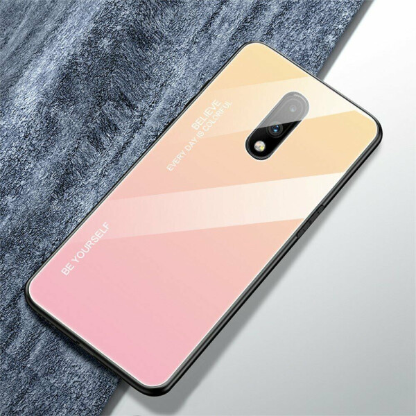 

Защитный чехол Deexe Gradient Color для OnePlus 7 - Gold / Pink