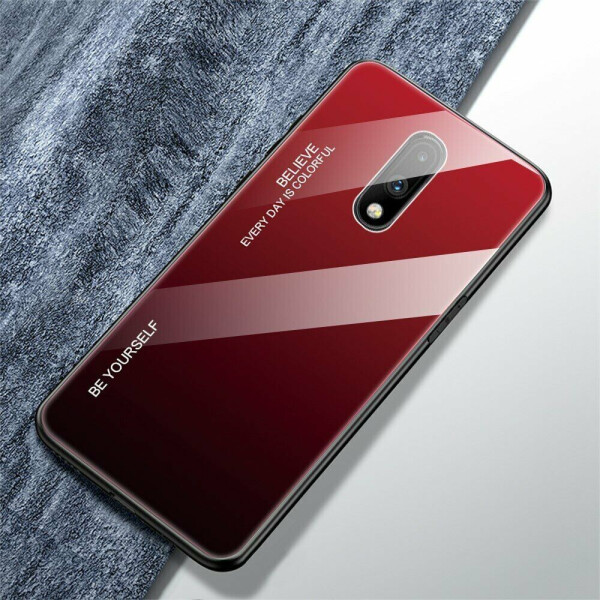 

Защитный чехол Deexe Gradient Color для OnePlus 7 - Red / Black