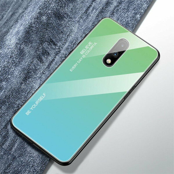 

Защитный чехол Deexe Gradient Color для OnePlus 7 - Green / Blue