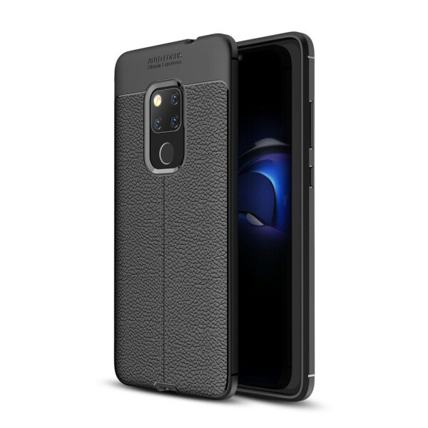 

Защитный чехол Deexe Leather Cover для Huawei Mate 20 - Black