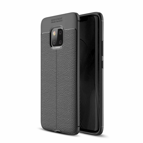 

Защитный чехол Deexe Leather Cover для Huawei Mate 20 Pro - Black