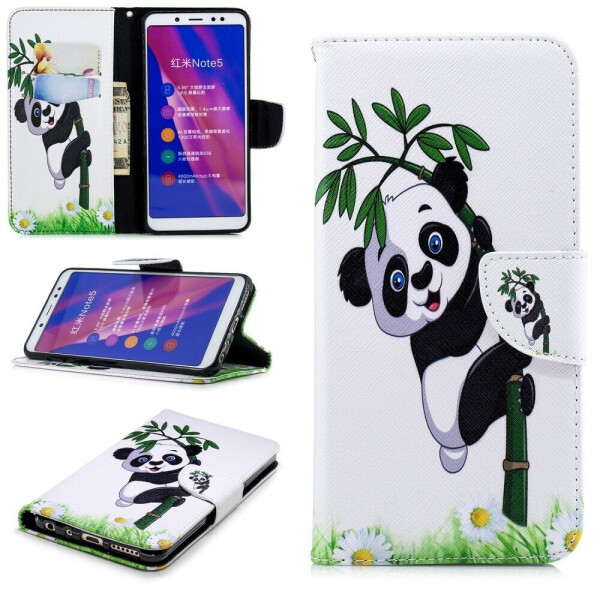 

Чехол-книжка Deexe Color Wallet для Xiaomi Redmi Note 5 / Note 5 Pro - Panda Pattern