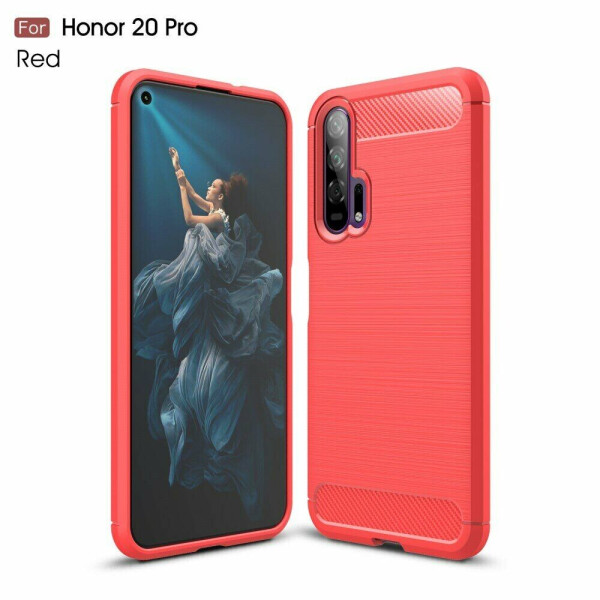 

Защитный чехол UniCase Carbon для Huawei Honor 20 Pro - Red