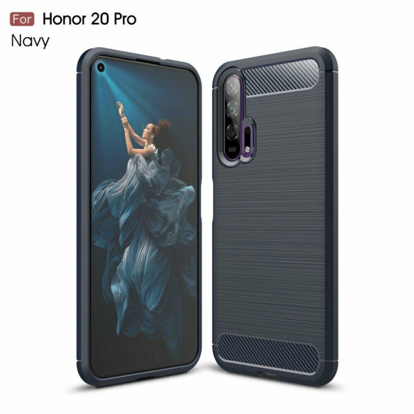 

Защитный чехол UniCase Carbon для Huawei Honor 20 Pro - Navy Blue