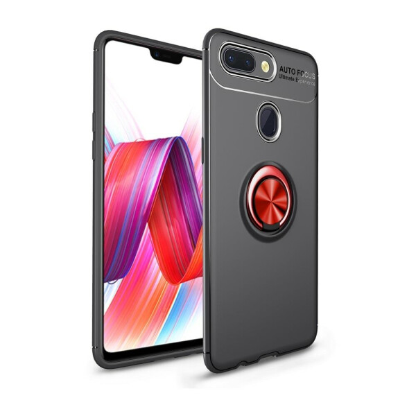 

Защитный чехол UniCase Magnetic Ring для Xiaomi Mi 8 Lite - Black / Red