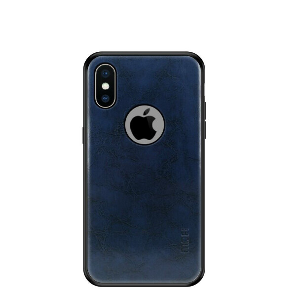 

Защитный чехол MOFI Leather Cover для iPhone XS - Dark Blue