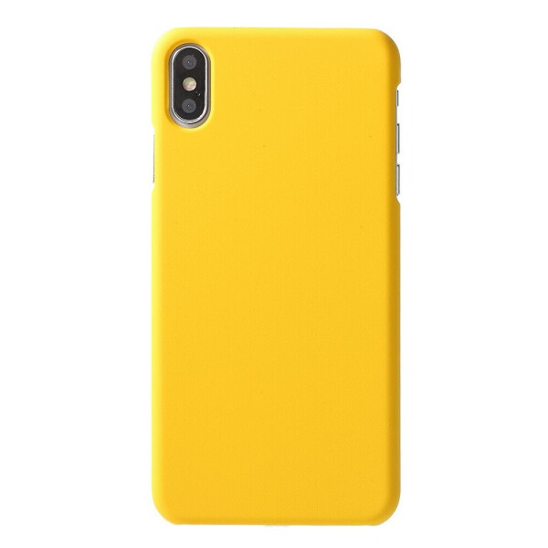 

Пластиковый чехол Deexe Hard Shell для iPhone XS Max - Yellow