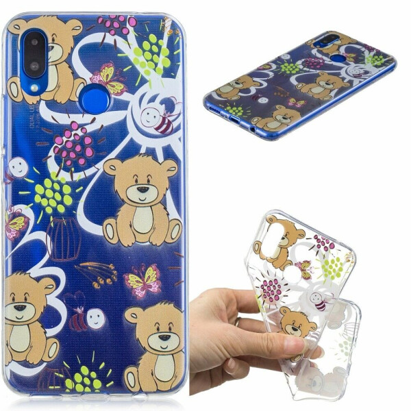 

Силиконовый чехол Deexe Pretty Glossy для Huawei P Smart Plus - Brown Bears