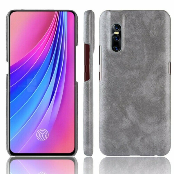 

Защитный чехол Deexe Leather Back Cover для VIVO V15 Pro - Grey