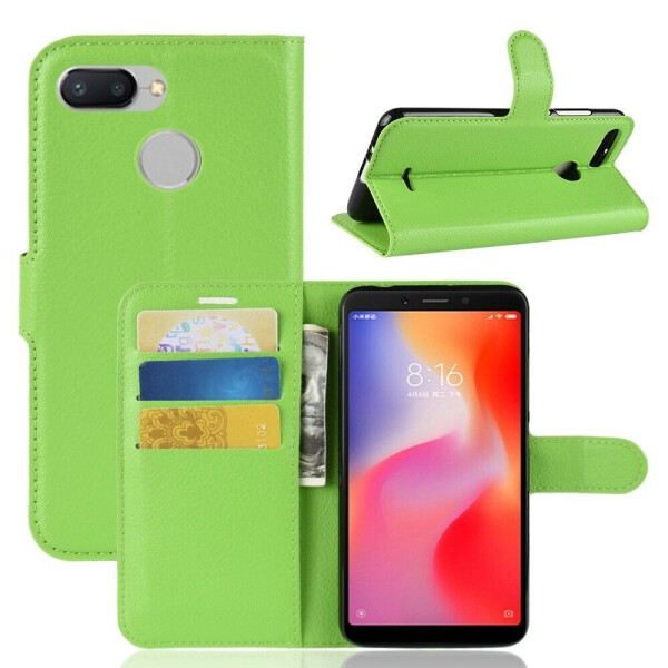 

Чехол-книжка Deexe Book Type для Xiaomi Redmi 6 - Green