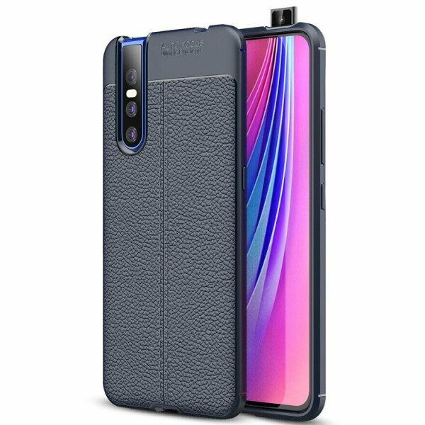 

Защитный чехол Deexe Leather Cover для VIVO V15 Pro - Blue