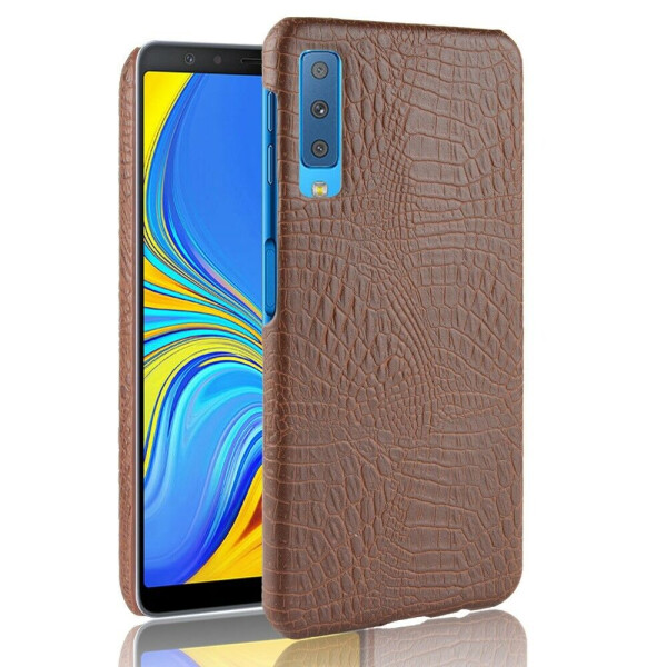 

Пластиковый чехол Deexe Croco Style для Samsung Galaxy A7 2018 (A750) - Coffee