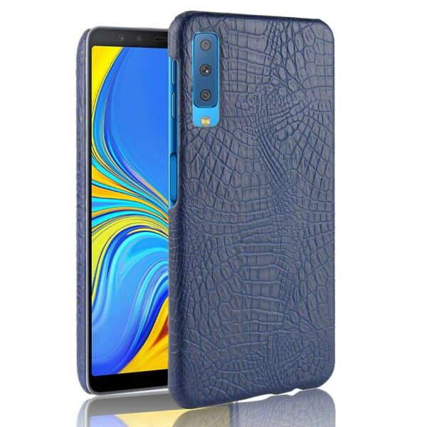 

Пластиковый чехол Deexe Croco Style для Samsung Galaxy A7 2018 (A750) - Dark Blue