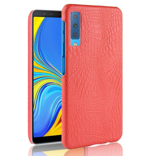 

Пластиковый чехол Deexe Croco Style для Samsung Galaxy A7 2018 (A750) - Red