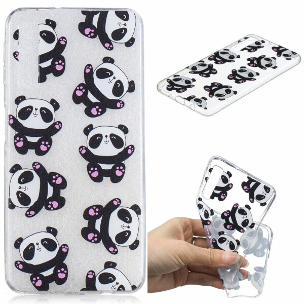 

Силиконовый (TPU) чехол Deexe Pretty Glossy для Samsung Galaxy A7 2018 (A750) - Cute Pandas
