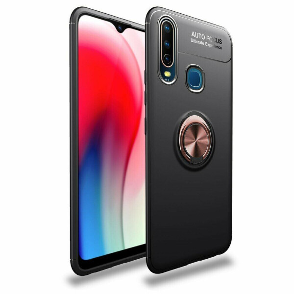 

Защитный чехол UniCase Magnetic Ring для VIVO Y17 - Black / Rose Gold