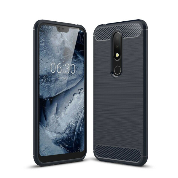 

Защитный чехол UniCase Carbon для Nokia 6.1 Plus / Nokia X6 - Dark Blue
