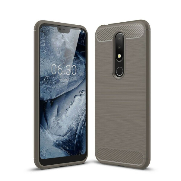 

Защитный чехол UniCase Carbon для Nokia 6.1 Plus / Nokia X6 - Grey