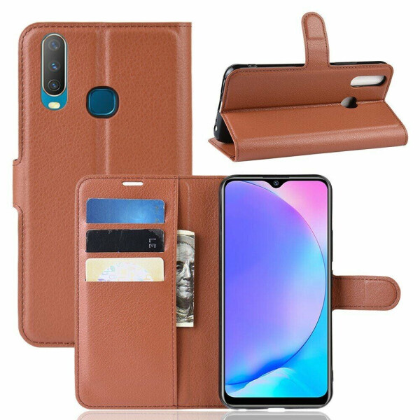 

Чехол-книжка Deexe Book Type для VIVO Y17 - Brown