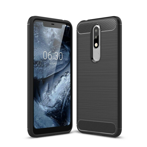

Защитный чехол UniCase Carbon для Nokia 5.1 Plus / Nokia X5 - Black