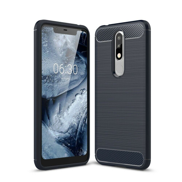 

Защитный чехол UniCase Carbon для Nokia 5.1 Plus / Nokia X5 - Dark Blue