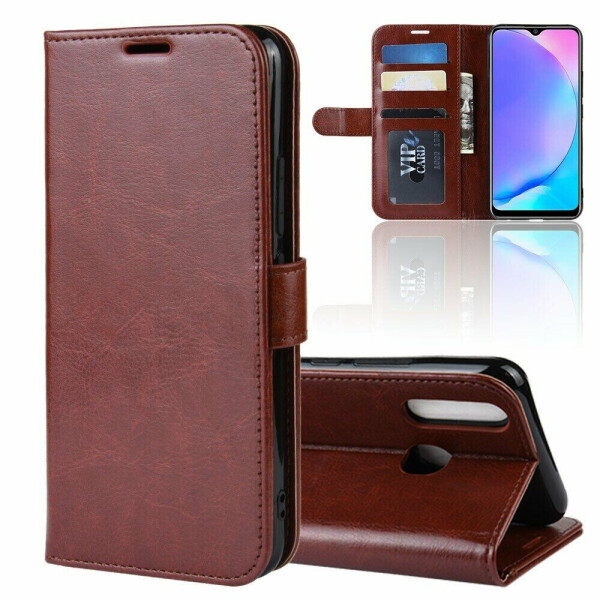 

Чехол-книжка Deexe Wallet Style для VIVO Y17 - Brown