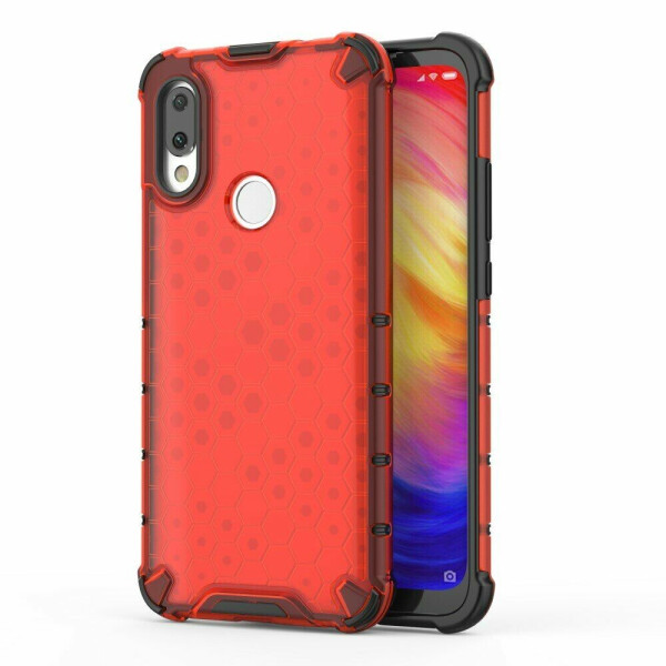 

Защитный чехол Deexe Honeycomb Series для Xiaomi Redmi 7 - Red