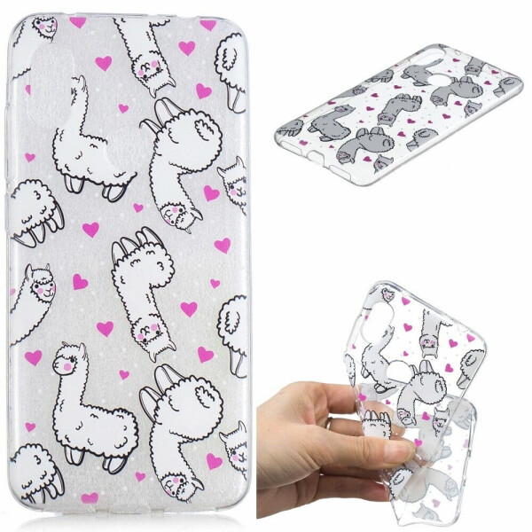 

Силиконовый (TPU) чехол Deexe Pretty Glossy для Xiaomi Redmi Note 6 / Note 6 Pro - Alpacas