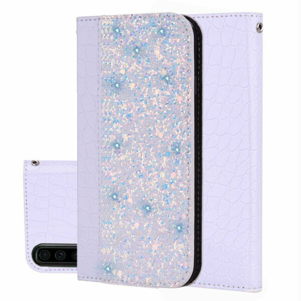 

Чехол-книжка Deexe Glittery Crocodile для Samsung Galaxy A70 (A705) - White