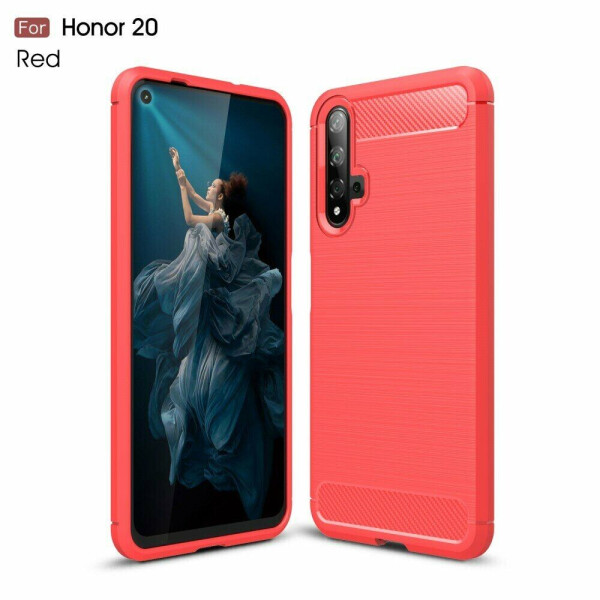 

Защитный чехол UniCase Carbon для Huawei Honor 20 - Red