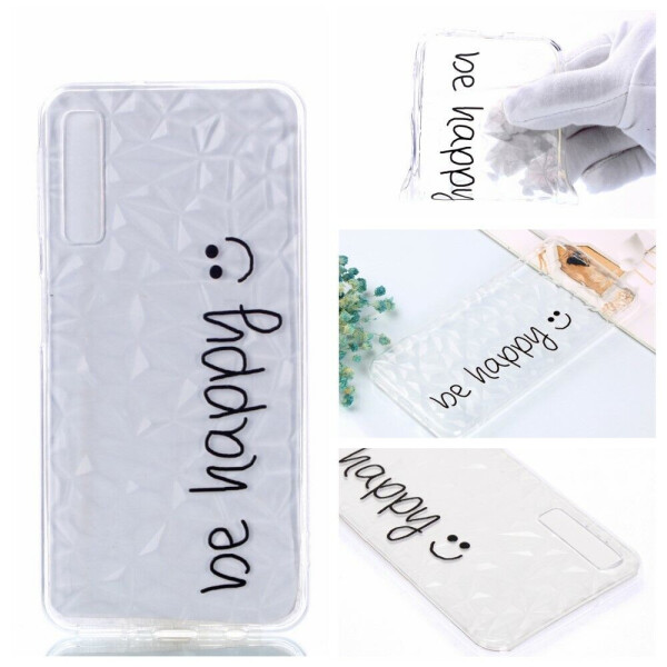 

Силиконовый чехол UniCase 3D Diamond Pattern для Samsung Galaxy A7 2018 (A750) - Be Happy