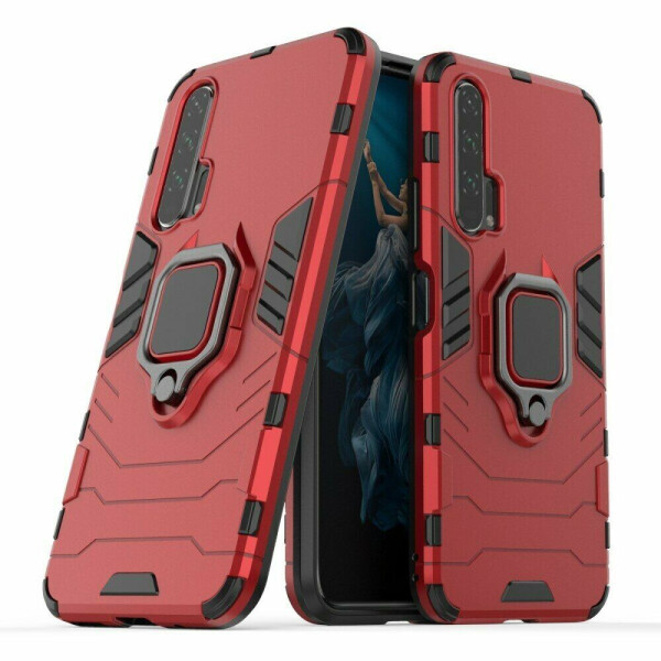 

Защитный чехол Deexe Hybrid Case для Huawei Honor 20 Pro - Red