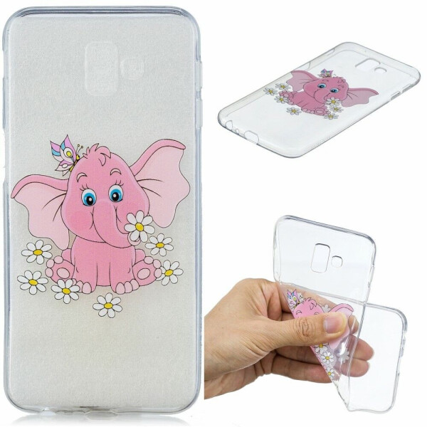 

Силиконовый (TPU) чехол Deexe Pretty Glossy для Samsung Galaxy J6+ (J610) - Elephant