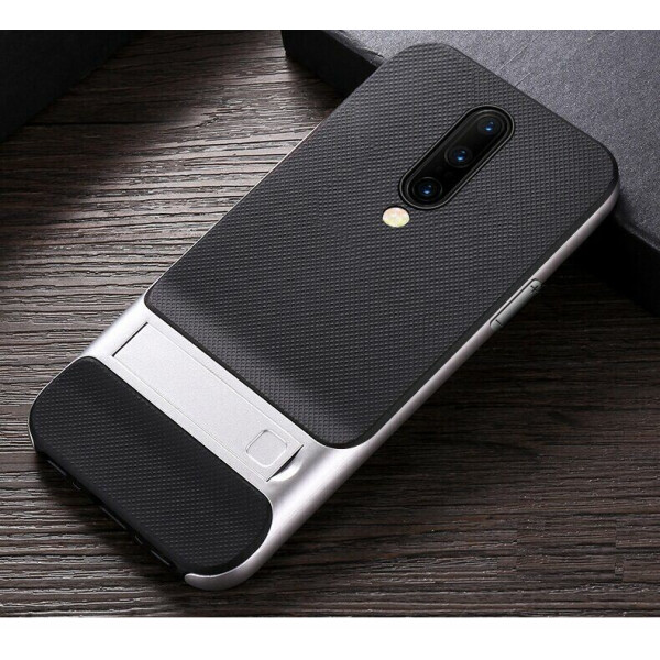 

Защитный чехол ELEGANCE Grid Pattern для OnePlus 7 Pro - Silver
