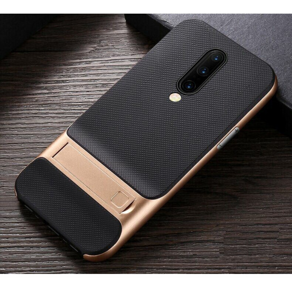 

Защитный чехол ELEGANCE Grid Pattern для OnePlus 7 Pro - Gold