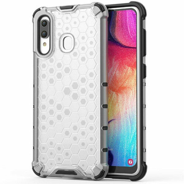 

Защитный чехол Deexe Honeycomb Series для Samsung Galaxy A30 (A305) / A20 (A205) - White