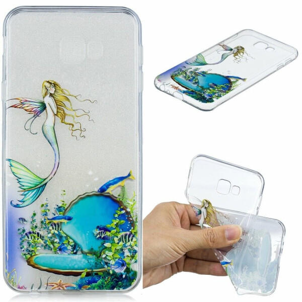 

Силиконовый (TPU) чехол Deexe Pretty Glossy для Samsung Galaxy J4+ (J415) - Mermaid
