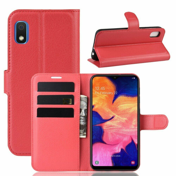 

Чехол-книжка Deexe Book Type для Samsung Galaxy A10e - Red