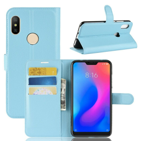 

Чехол-книжка Deexe Book Type для Xiaomi Redmi Note 6 / Note 6 Pro - Baby Blue